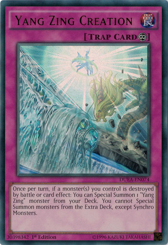 Yang Zing Creation [DUEA-EN074] Ultra Rare | Good Games Adelaide SA