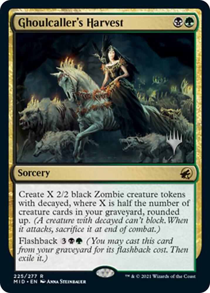 Ghoulcallers Harvest 225 (Promo Pack: Innistrad: Midnight Hunt)  - Foil | Good Games Adelaide SA