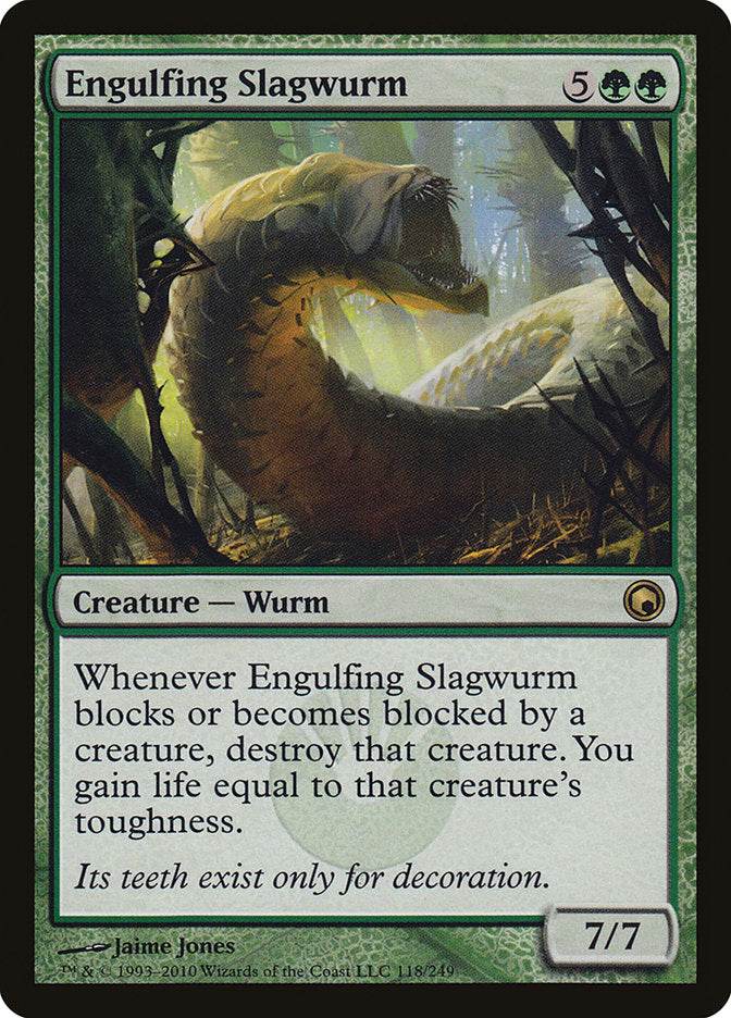 Engulfing Slagwurm 118 (Scars of Mirrodin)  - Foil | Good Games Adelaide SA