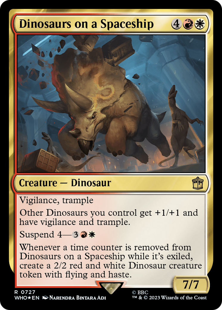 Dinosaurs on a Spaceship (Surge Foil) [Doctor Who] | Good Games Adelaide SA