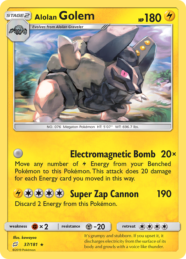Alolan Golem (37/181) [Sun & Moon: Team Up] | Good Games Adelaide SA