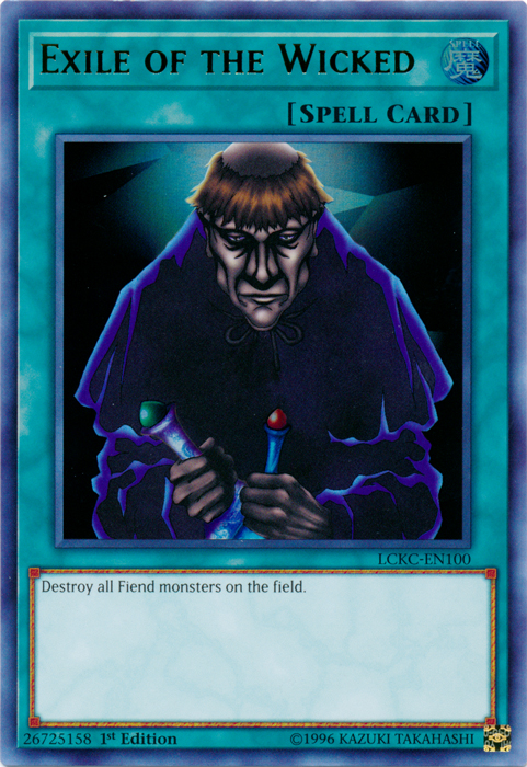 Exile of the Wicked [LCKC-EN100] Ultra Rare | Good Games Adelaide SA