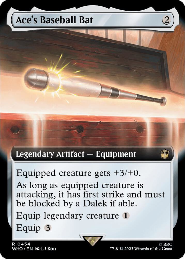Ace's Baseball Bat 454 (Universes Beyond: Doctor Who)  - Foil | Good Games Adelaide SA