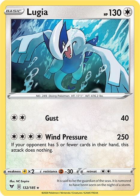 Lugia 132/185 (SWSH04: Vivid Voltage)  - Reverse Holofoil | Good Games Adelaide SA