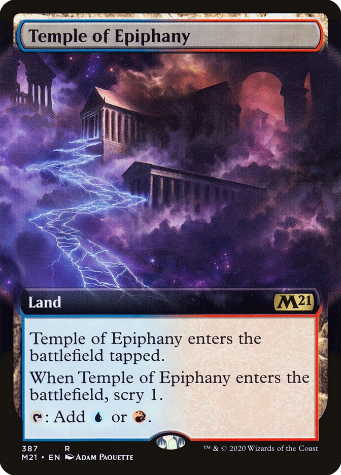 Temple of Epiphany (Extended Art) [Core Set 2021] | Good Games Adelaide SA