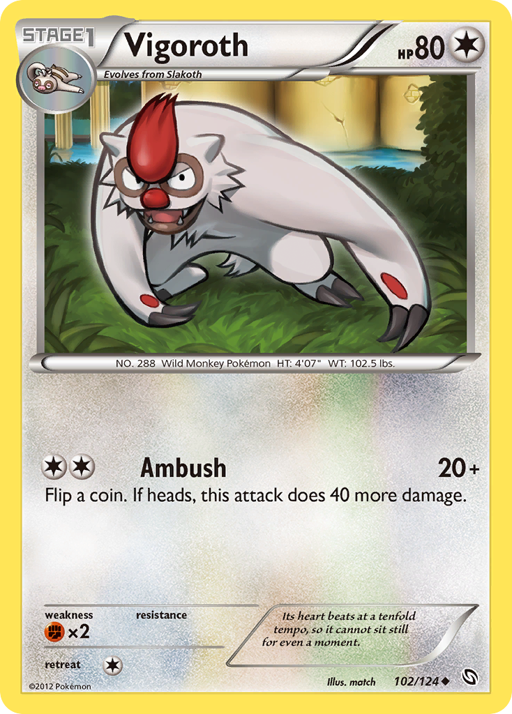 Vigoroth (102/124) [Black & White: Dragons Exalted] | Good Games Adelaide SA