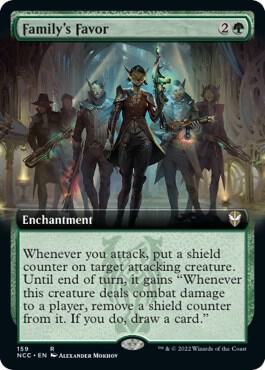 Familys Favor Extended Art 159 (Commander: Streets of New Capenna)  | Good Games Adelaide SA