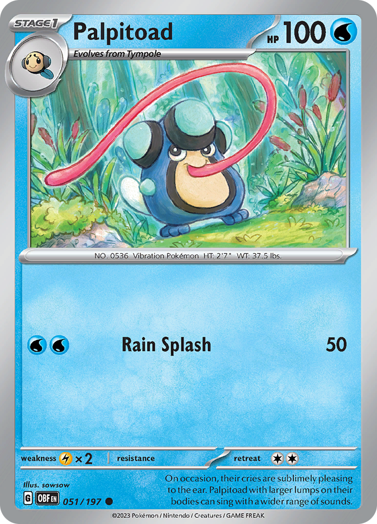 Palpitoad (051/197) [Scarlet & Violet: Obsidian Flames] | Good Games Adelaide SA