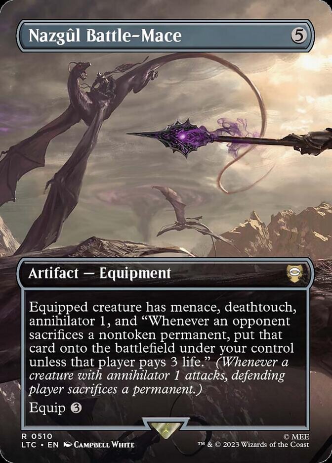 Nazgûl Battle-Mace 510 (Commander: The Lord of the Rings: Tales of Middle-earth)  - Borderless Foil | Good Games Adelaide SA