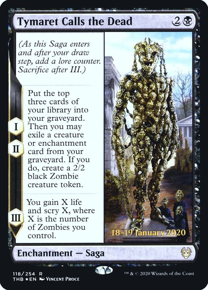 Tymaret Calls the Dead 118 (Prerelease Cards)  - Foil | Good Games Adelaide SA