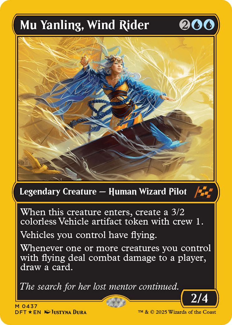 Mu Yanling, Wind Rider (First-Place Foil) [Aetherdrift] | Good Games Adelaide SA