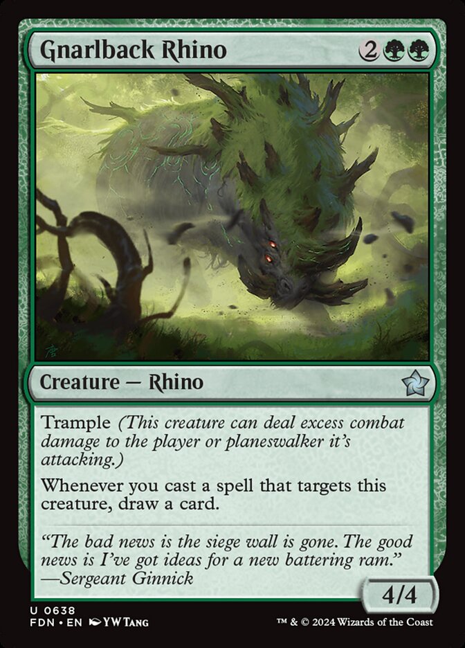 Gnarlback Rhino 638 (Foundations)  | Good Games Adelaide SA