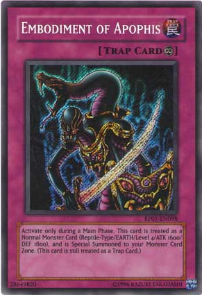 Embodiment of Apophis [RP01-EN098] Secret Rare | Good Games Adelaide SA
