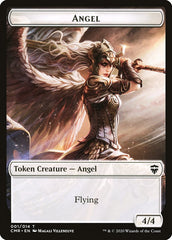 Angel // Salamander Warrior Token [Commander Legends Tokens] | Good Games Adelaide SA