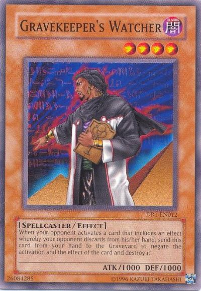 Gravekeeper's Watcher [DR1-EN012] Common | Good Games Adelaide SA