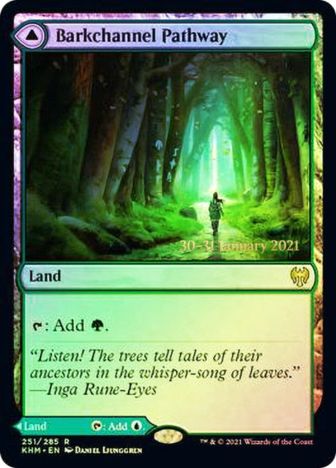 Barkchannel Pathway // Tidechannel Pathway  [Kaldheim Prerelease Promos] | Good Games Adelaide SA