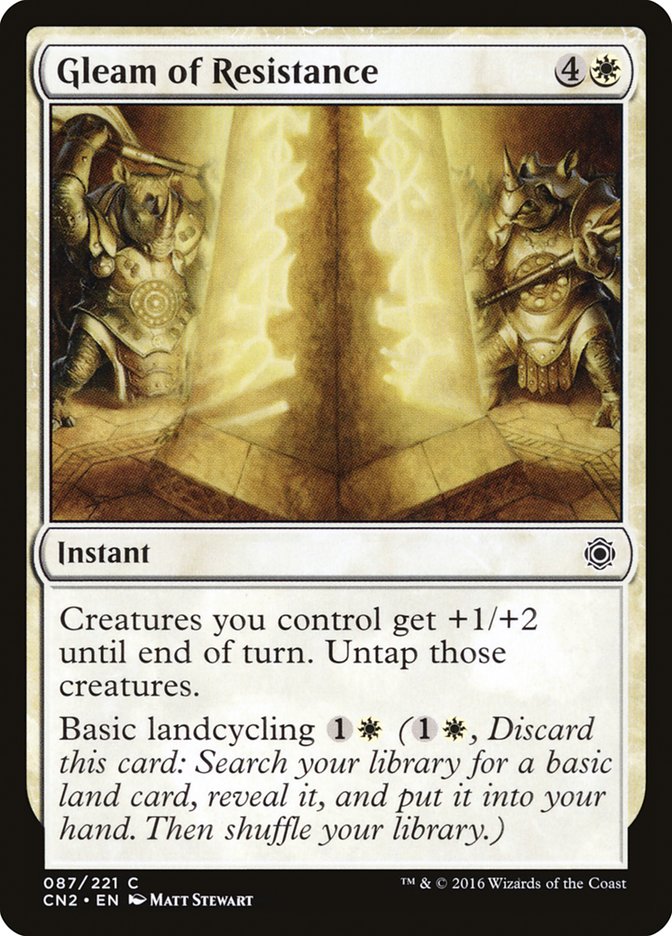 Gleam of Resistance 87 (Conspiracy: Take the Crown)  - Foil | Good Games Adelaide SA
