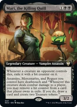 Mari the Killing Quill Extended Art 97 (Commander: Streets of New Capenna)  | Good Games Adelaide SA
