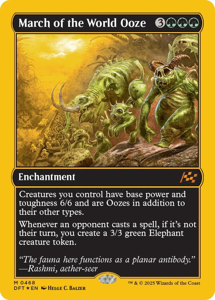 March of the World Ooze 468 (Aetherdrift)  - Foil | Good Games Adelaide SA