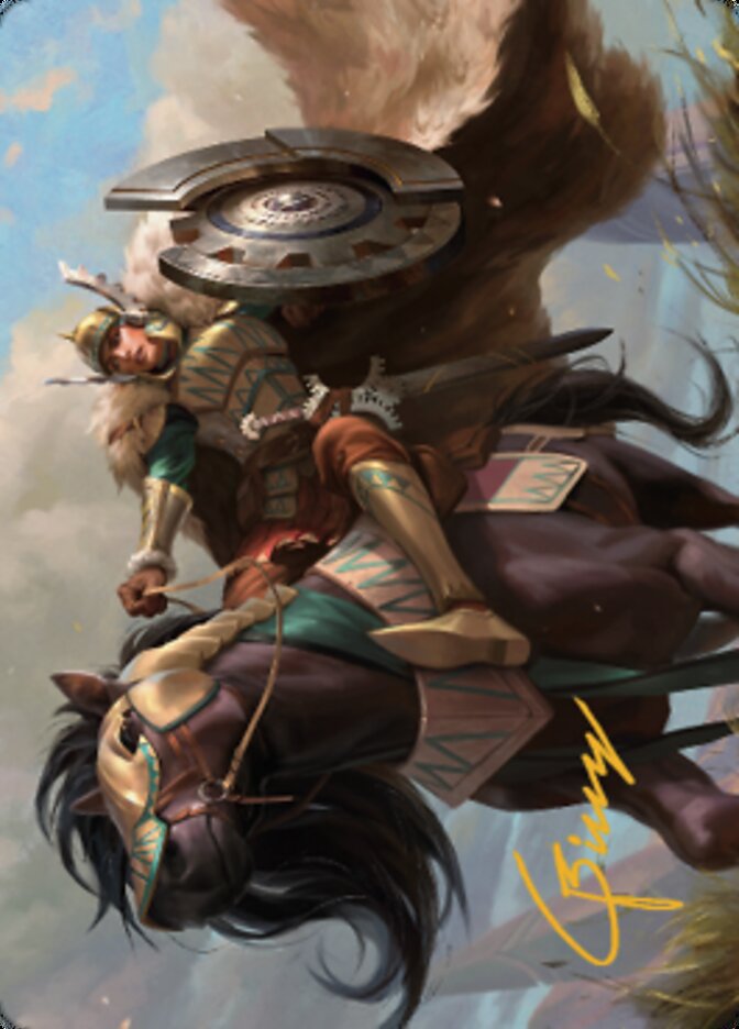 Knight of Dawn's Light Art Card (Gold-Stamped Signature) [Dominaria United Art Series] | Good Games Adelaide SA