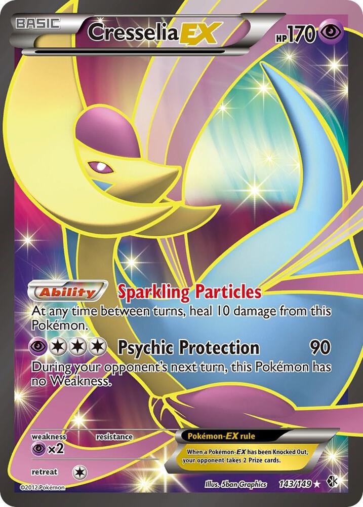 Cresselia EX Full Art 143/149 (Boundaries Crossed)  - Holofoil | Good Games Adelaide SA
