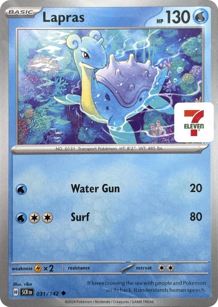 Lapras 7 Eleven Promo 031/142 (Miscellaneous Cards & Products)  | Good Games Adelaide SA