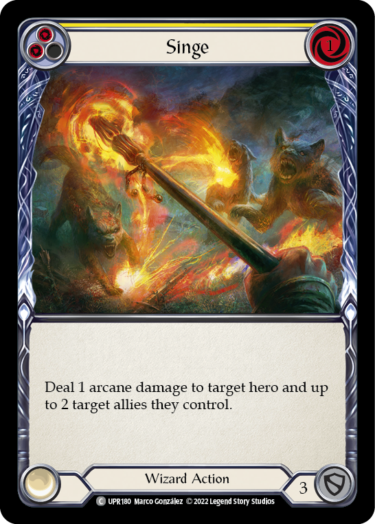 Singe (Yellow) [UPR180] (Uprising)  Rainbow Foil | Good Games Adelaide SA