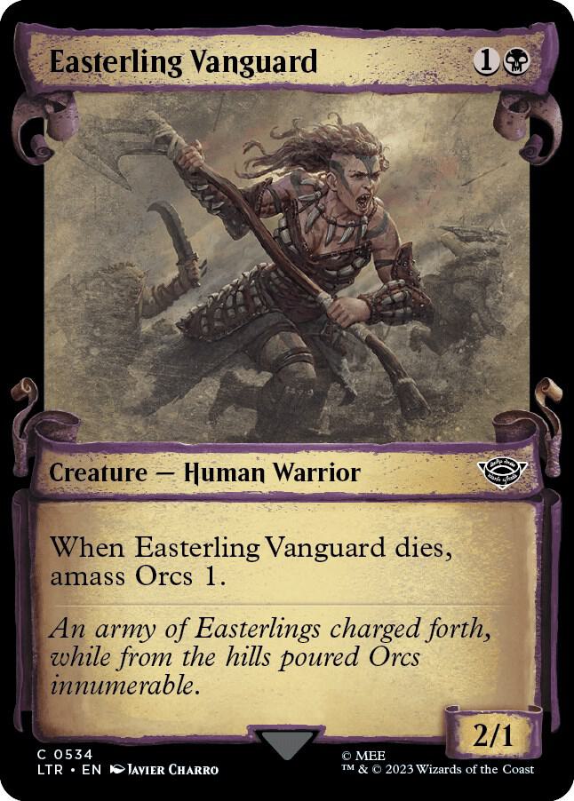 Easterling Vanguard 534 (Universes Beyond: The Lord of the Rings: Tales of Middle-earth)  - Showcase Scroll Foil | Good Games Adelaide SA