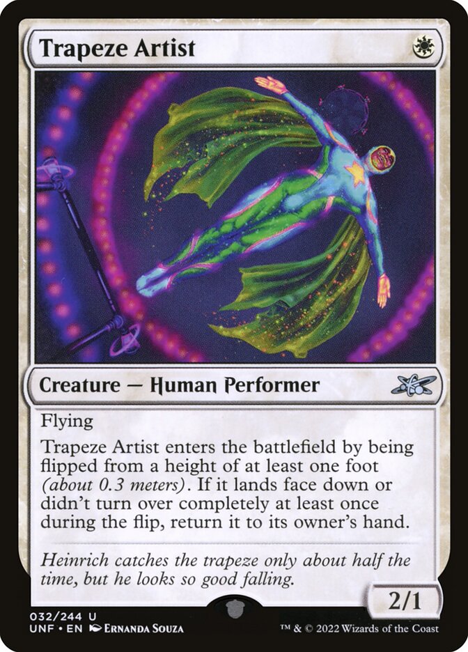 Trapeze Artist 32 (Unfinity)  - Foil | Good Games Adelaide SA