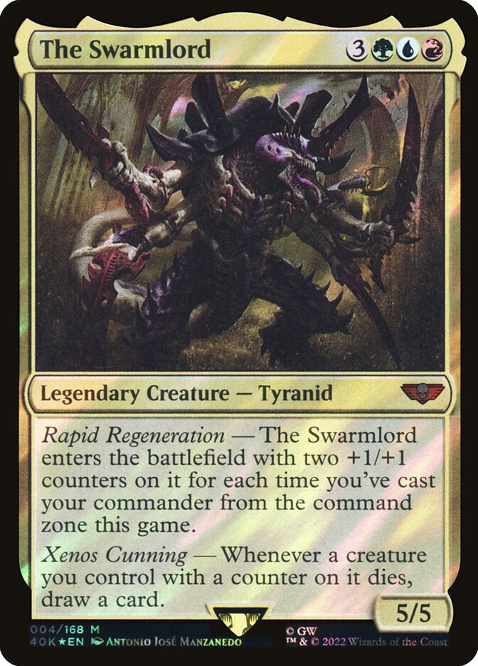 The Swarmlord 4/617 (Universes Beyond: Warhammer 40,000)  - Surge Foil | Good Games Adelaide SA