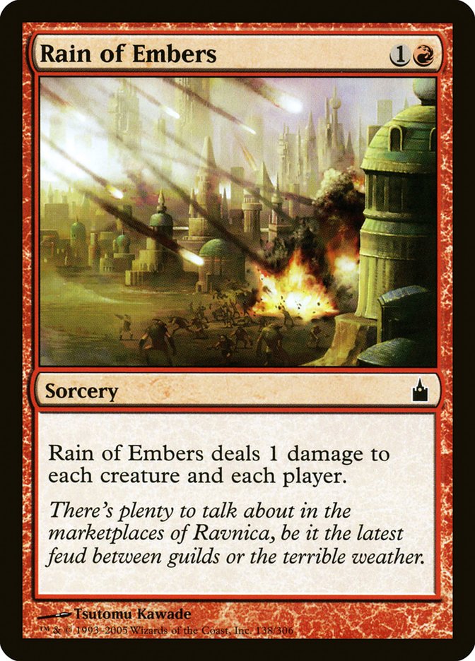 Rain of Embers 138 (Ravnica: City of Guilds)  - Foil | Good Games Adelaide SA