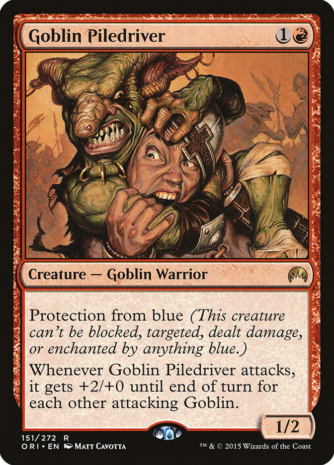 Goblin Piledriver 151 (Magic Origins)  - Foil | Good Games Adelaide SA