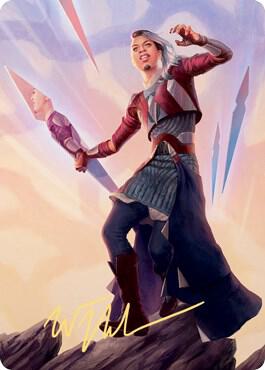 Niko Aris Art Card Gold Stamped Signature 63 (Art Series: Kaldheim)  | Good Games Adelaide SA