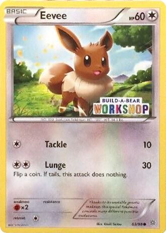 Eevee Build A Bear Workshop Exclusive 063/098 (Miscellaneous Cards & Products)  | Good Games Adelaide SA