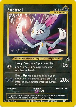 Sneasel (25/111) [Neo Genesis Unlimited] | Good Games Adelaide SA