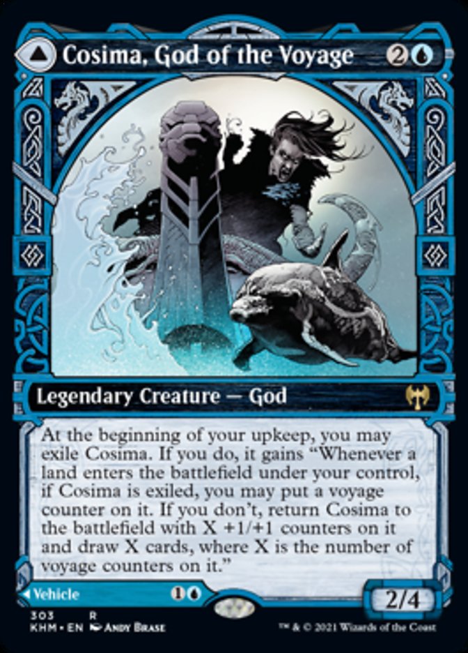 Cosima, God of the Voyage // The Omenkeel (Showcase) [Kaldheim] | Good Games Adelaide SA