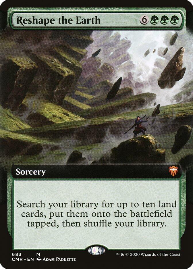 Reshape the Earth 683 (Commander Legends)  - Extended Art Foil | Good Games Adelaide SA