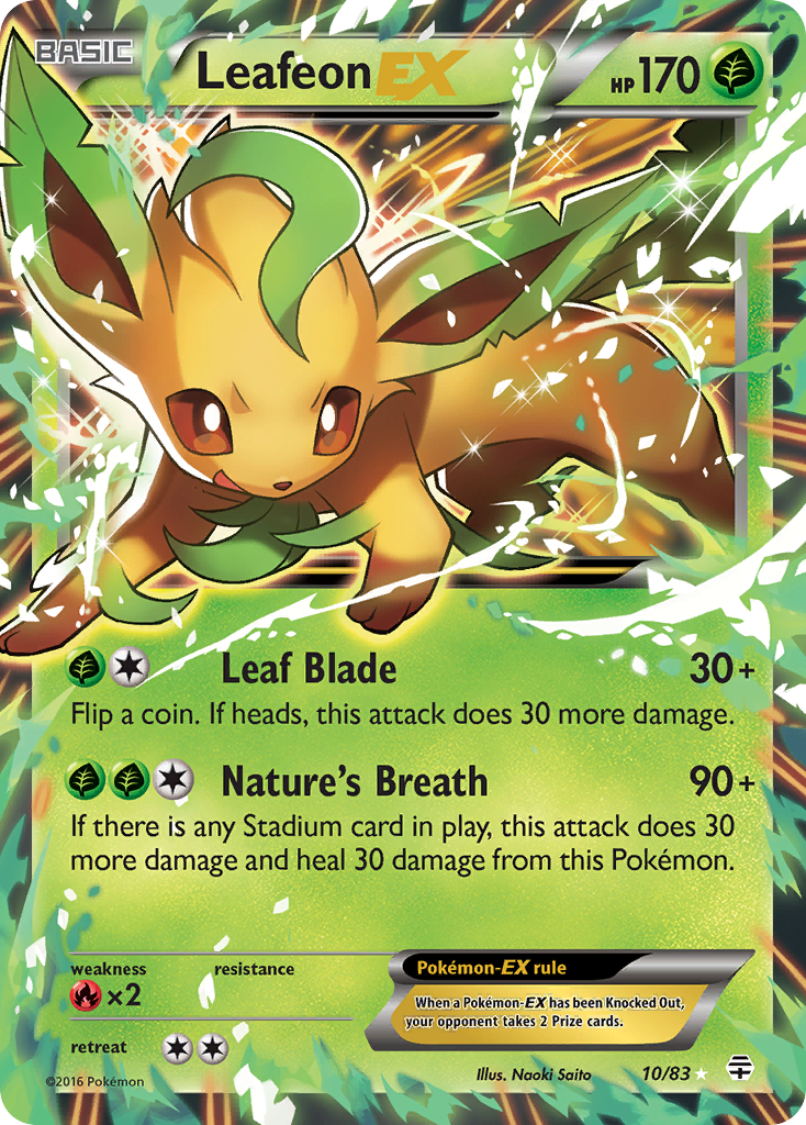Leafeon EX (10/83) [XY: Generations] | Good Games Adelaide SA