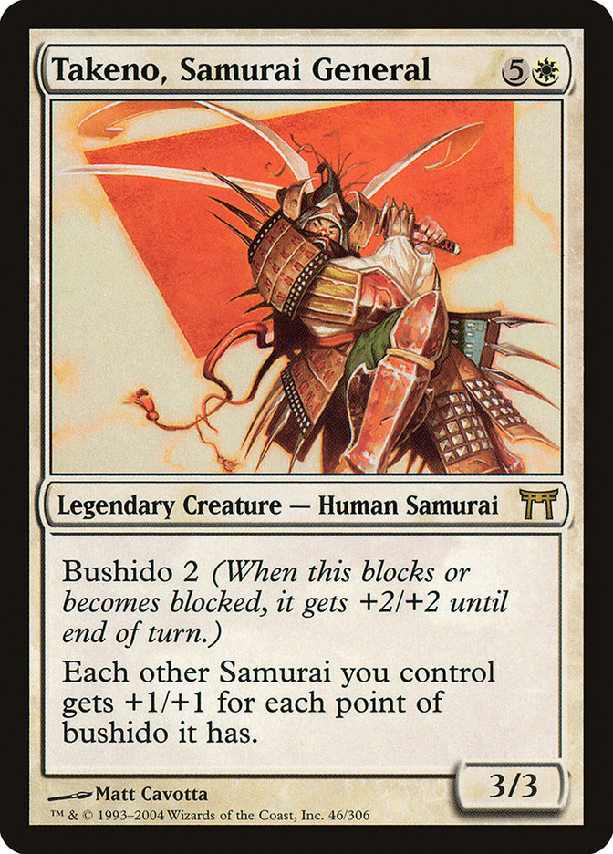 Takeno, Samurai General 46 (Champions of Kamigawa)  - Foil | Good Games Adelaide SA