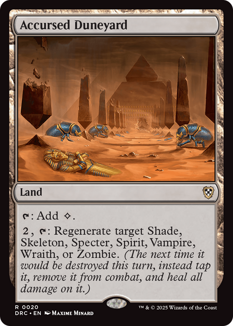 Accursed Duneyard [Aetherdrift Commander] | Good Games Adelaide SA