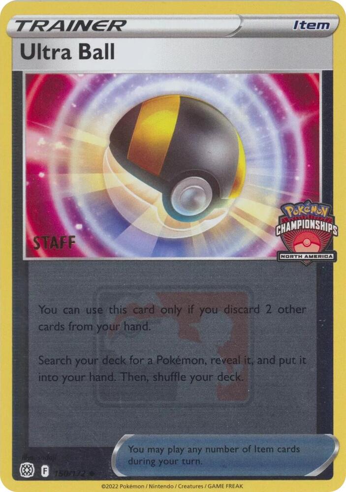 Ultra Ball 150 172 North America Championships Staff 150/172 (League & Championship Cards)  - Reverse Holofoil | Good Games Adelaide SA