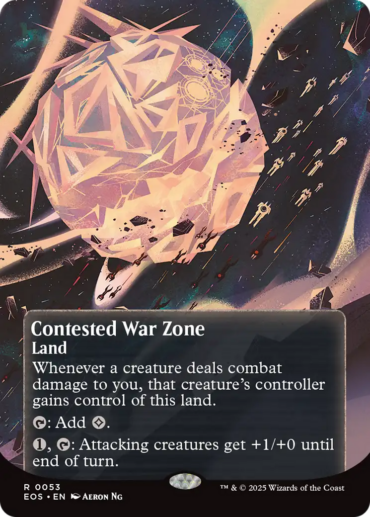Contested War Zone (0053) (Borderless) [Edge of Eternities: Stellar Sights] | Good Games Adelaide SA