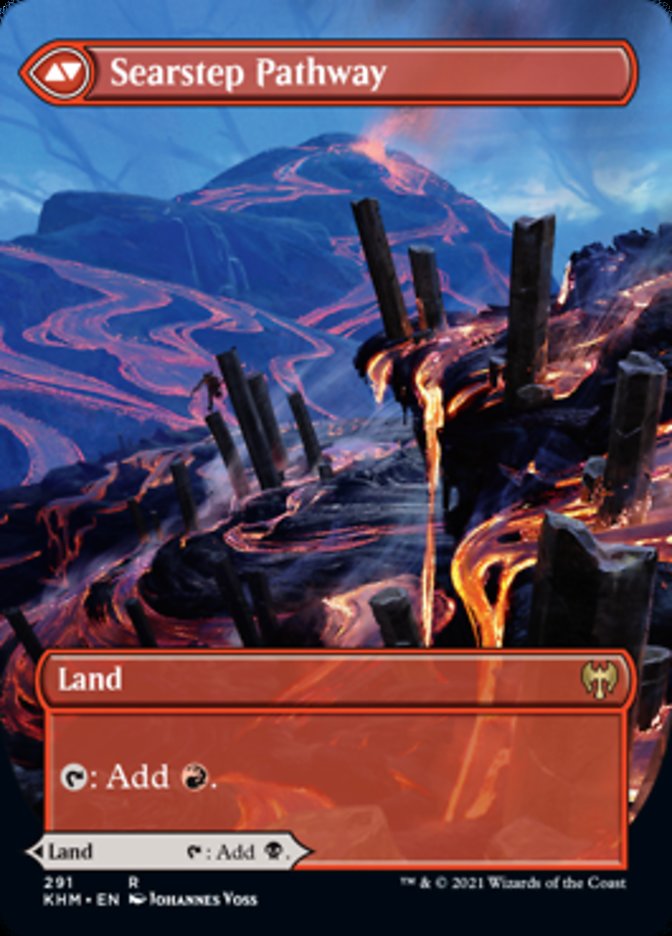 Blightstep Pathway // Searstep Pathway (Borderless Alternate Art) [Kaldheim] | Good Games Adelaide SA