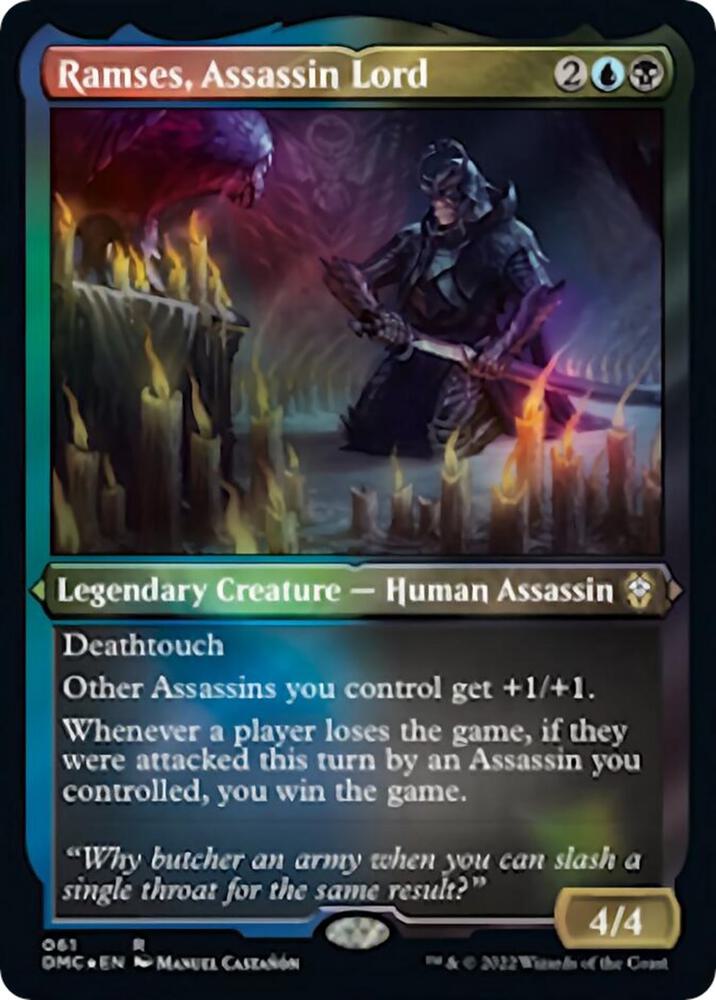 Ramses Assassin Lord Foil Etched 61 (Commander: Dominaria United)  - Foil | Good Games Adelaide SA