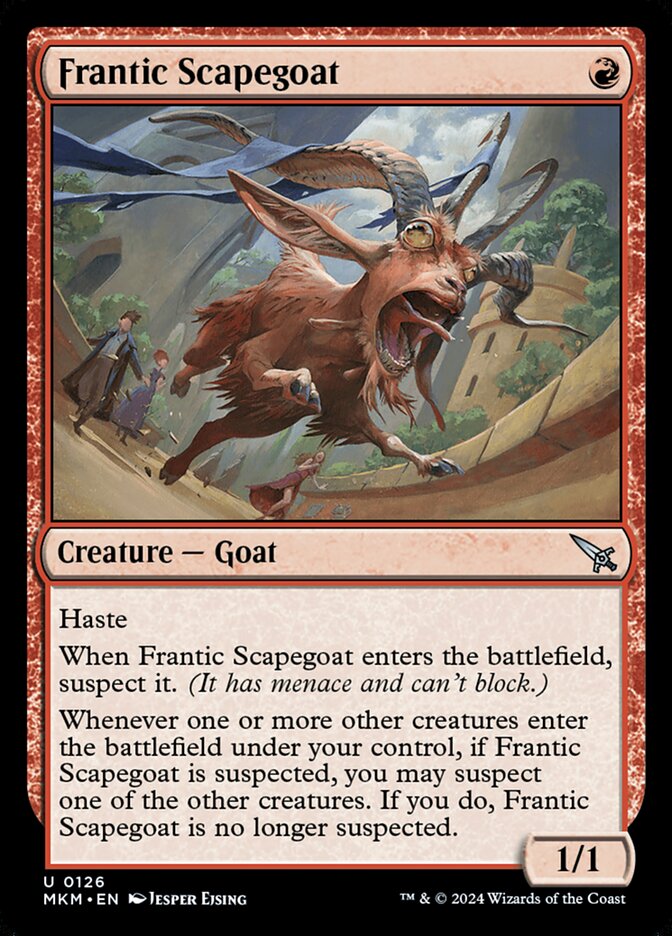 Frantic Scapegoat 126 (Murders at Karlov Manor)  - Foil | Good Games Adelaide SA