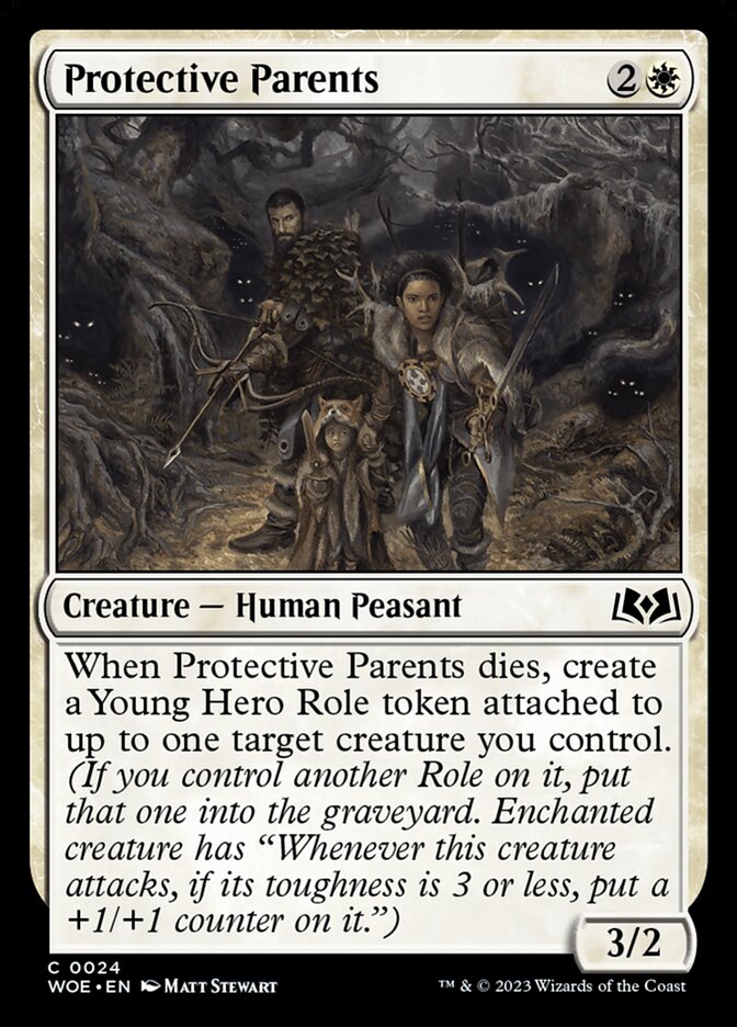 Protective Parents 24 (Wilds of Eldraine)  - Foil | Good Games Adelaide SA