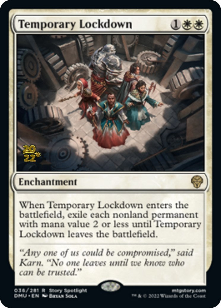 Temporary Lockdown [Dominaria United Prerelease Promos] | Good Games Adelaide SA