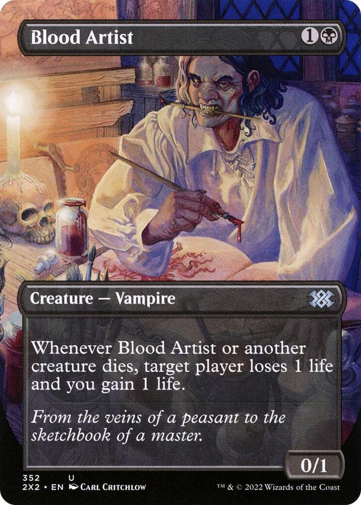 Blood Artist Borderless 352 (Double Masters 2022)  | Good Games Adelaide SA
