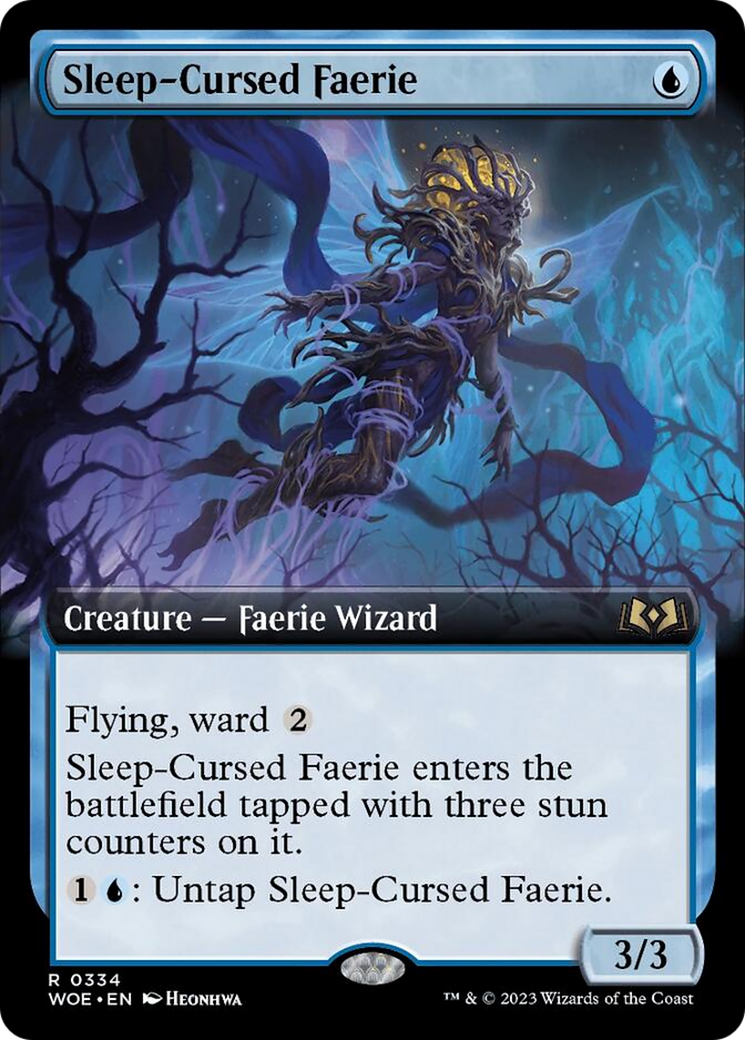 Sleep-Cursed Faerie (Extended Art) [Wilds of Eldraine] | Good Games Adelaide SA