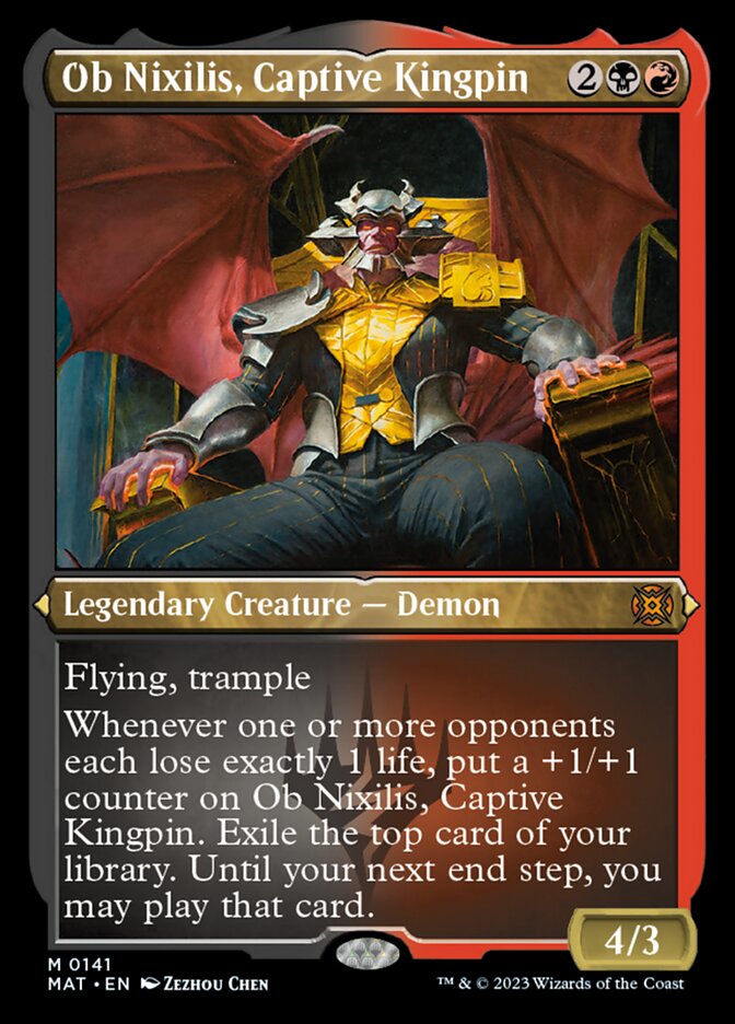 Ob Nixilis, Captive Kingpin (Foil Etched) [March of the Machine: The Aftermath] | Good Games Adelaide SA